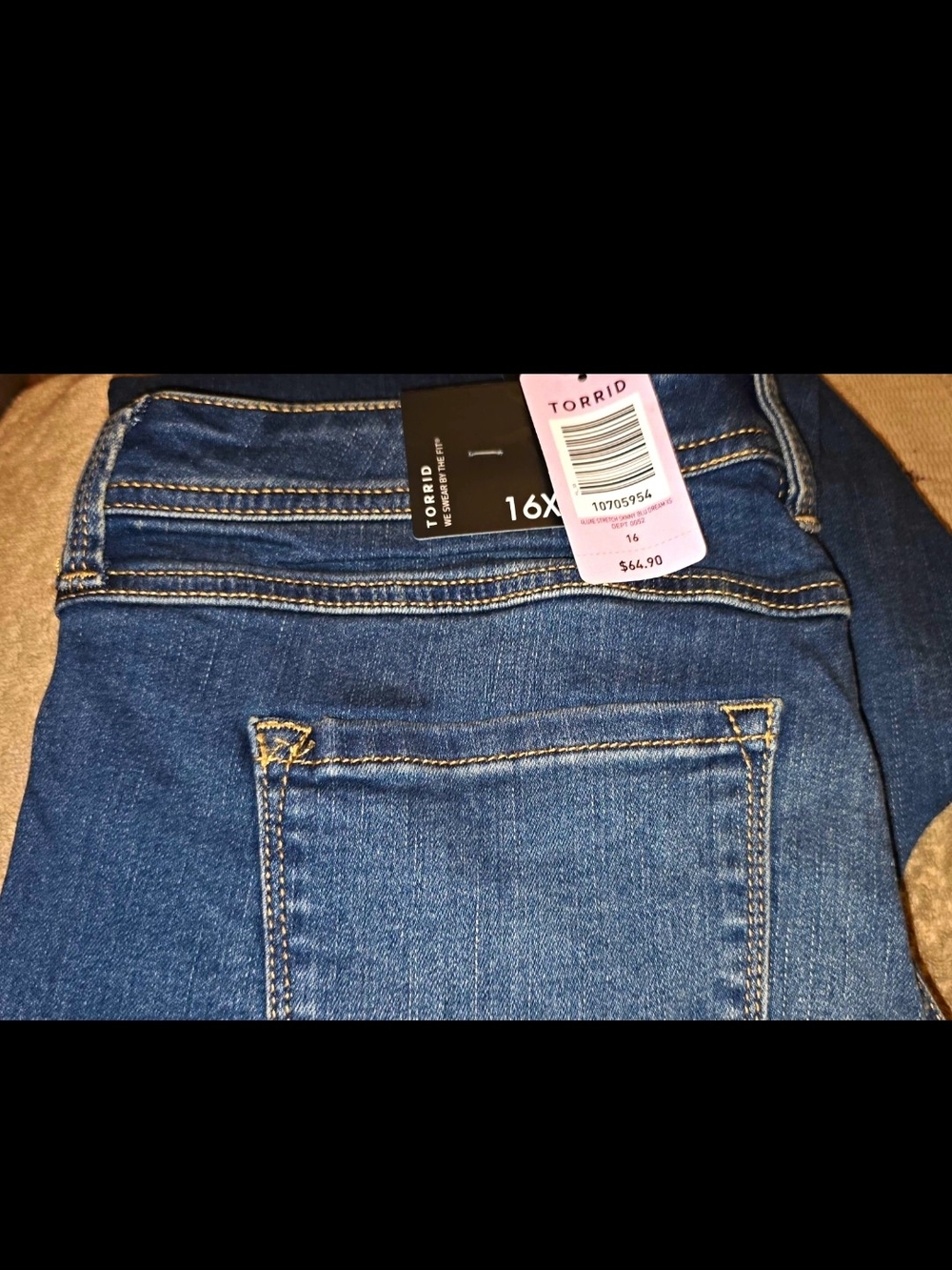 NWT Torrid Women’s Plus Size 16 Short Skinny Jeans Blue Medium Wash Stretch 5Pkt